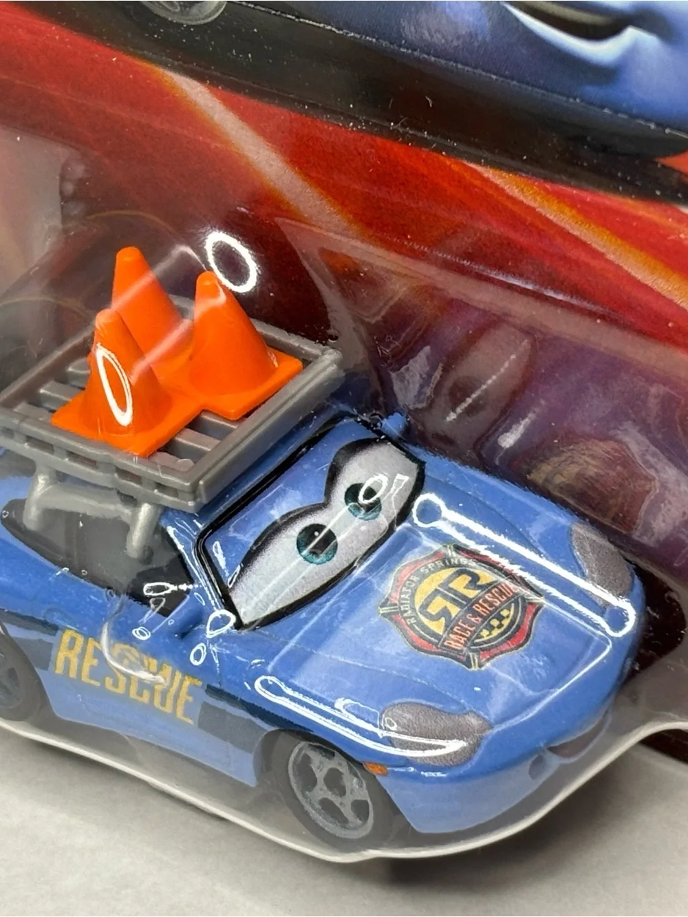 Disney Pixar Cars SALLY Race & Rescue Diecast Porsche Car with cones Mattel NEW